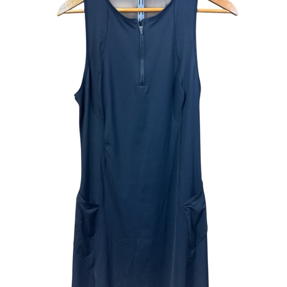 Athleta Black Match Point Tennis Athletic Mini Dress - Picture 5 of 9